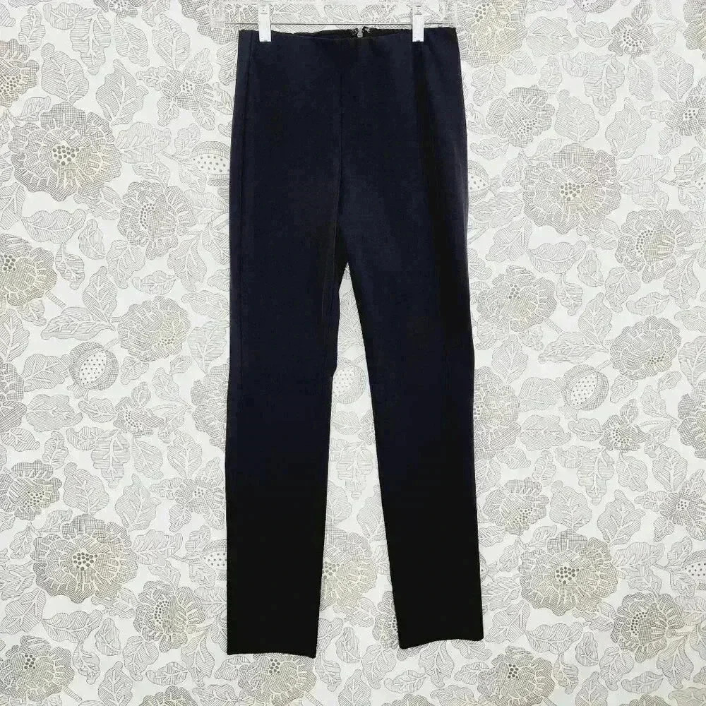 Theory Womens Black Becker Dress Pants Size 2 Polyester & Elastane